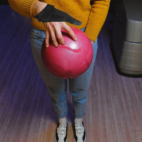BESTonZON Bowling Thumb Sleeve Protective Glove Right Hand Elastic Cloth Finger Protector Soft Dry Gloves for Bowling Sports in Kuwait