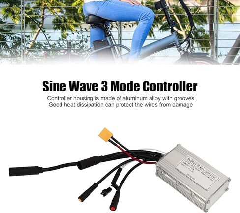 Brushless Motor Controller 24V 36V 48V 17A Sine 3 Mode Controller with Connector for DIY Electric Bike Conversion in Kuwait