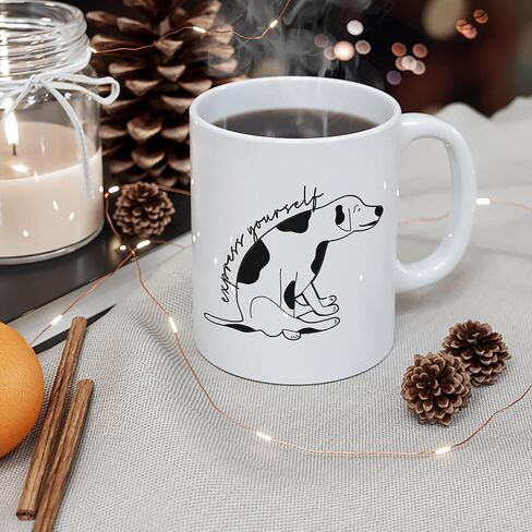 MargoDream Veterinary Medicine Gift Appreciation Funny Vet Med Mug Express Yourself Dog Coffee Cup Vet Tech Gift For Men For Woman White 11 Oz in Kuwait