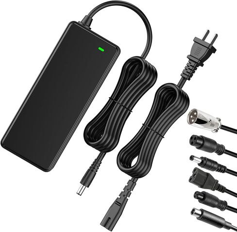 54.6V 3A E-Scooter Charger with 7 Plugs & Smart LCD Touch-Screen, UL Certified Fast Charger for 48V Li-ion Battery, Replacement for Home/Travel/Outdoor/Garage Use – for Scooters, E-Bikes & E-Boards in Kuwait