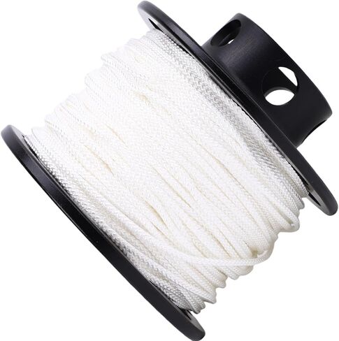 Generic Diving Finger Spool Reel Compact Dive Reel with 131.2ft High Visibility White Line for Cave Wreck Diving Stainless Steel and Aluminum in Kuwait
