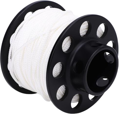 Generic Diving Finger Spool Reel Compact Dive Reel with 131.2ft High Visibility White Line for Cave Wreck Diving Stainless Steel and Aluminum in Kuwait
