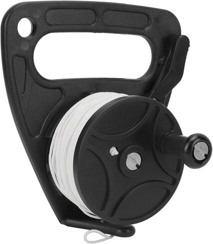 Acouto Diving Reels Dive Rope Spool Finger Reel with 46m White Nylon Line for Snorkeling and (orange wheel) in Kuwait