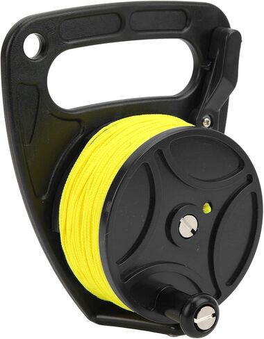 Acouto Diving Reel Spool Finger Reel مع خط نايلون أصفر لحطام الكهف والغوص الفني في الكهف - هيكل PC + نايلون - 533 جم (عجلة زرقاء) in Kuwait