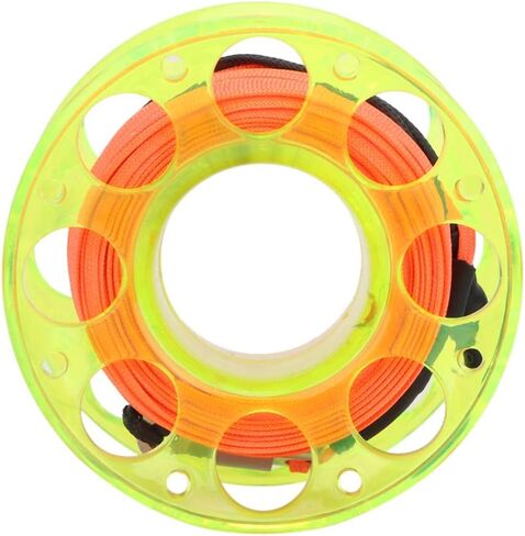 Ymiko Spool for Dsmb 15m بكرة إصبع بلاستيكية للغوص مع خطاف من الفولاذ المقاوم للصدأ - ملحق خفيف الوزن تحت الماء للغوص في الكهف والتقنية in Kuwait