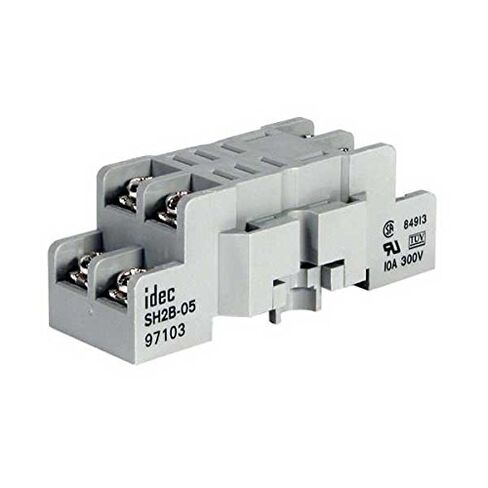 Idec SH2B-05 SH Series Relay Socket 10 Amp 300 Volt 2-Pole DIN Rail Snap/Surface Mount in Kuwait