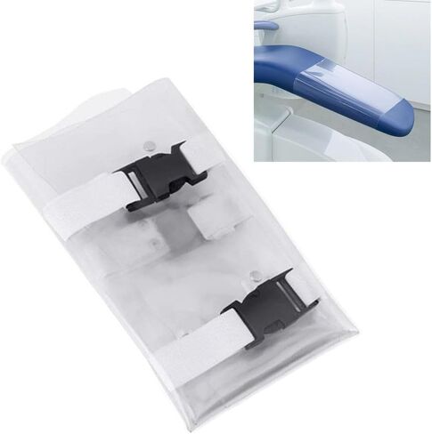 PVC Dental Chair Foot Pad Cover 68x42cm, Transparent Elastic Band & Clip Design for Easy Installation, 1PC Replacement Cover in Kuwait