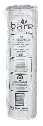 غطاء شفاف من Solo LG8R-0090 يناسب حاوية Deli البلاستيكية PET سعة 8-32 أونصة (علبة بها 500) in Kuwait