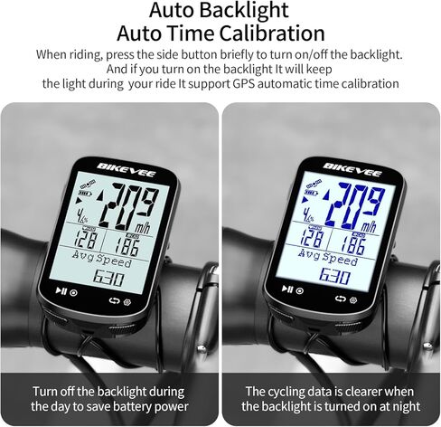 Wireless Bike Computer GPS Bundle, Speedometer & Odometer, Cadence Sensor, Auto Backlight & Auto Stop, IPX7 Waterproof, 2.6" LCD Display in Saudi Arabia