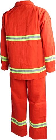 FTVOGUE Mystical/Fantasy Safety Suit, Cotton Fire Retardant Apparel with Reflective Strips, High Visibility Workwear for Men in Hazardous Environments (XXXL) in Kuwait