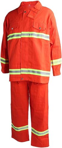 FTVOGUE Mystical/Fantasy Safety Suit, Cotton Fire Retardant Apparel with Reflective Strips, High Visibility Workwear for Men in Hazardous Environments (M) in Kuwait