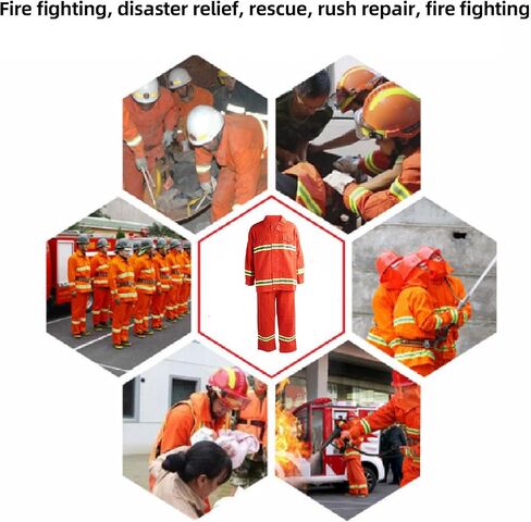 FTVOGUE Mystical/Fantasy Safety Suit, Cotton Fire Retardant Apparel with Reflective Strips, High Visibility Workwear for Men in Hazardous Environments (L) in Saudi Arabia