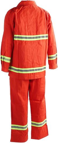 FTVOGUE Mystical/Fantasy Safety Suit, Cotton Fire Retardant Apparel with Reflective Strips, High Visibility Workwear for Men in Hazardous Environments (L) in Saudi Arabia