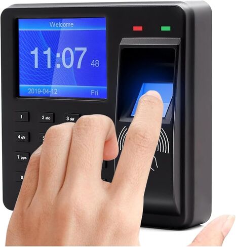 Machine Clocking Access Control Time Attendance Machine Fingerprint/Password/ID Card Recognition Time Clock Employee Check-in Recorder No Monthly Rate in Kuwait