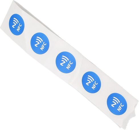 ملصقات قابلة للبرمجة من Hilitand NFC، قفل قراءة وكتابة قابل لإعادة الكتابة لأجهزة الهواتف PVC أزرق 25 مم 30 قطعة in Kuwait