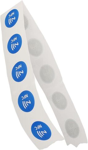 ملصقات قابلة للبرمجة من Hilitand NFC، قفل قراءة وكتابة قابل لإعادة الكتابة لأجهزة الهواتف PVC أزرق 25 مم 30 قطعة in Kuwait