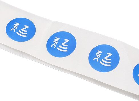 ملصقات قابلة للبرمجة من Hilitand NFC، قفل قراءة وكتابة قابل لإعادة الكتابة لأجهزة الهواتف PVC أزرق 25 مم 30 قطعة in Kuwait