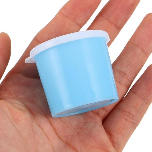 100pcs Medicine Dispenser Cups: 40ml/1.4oz Reusable Pill Dosing Cups for Liquid and Pills - Plastic Medicine Dose Organizer for Nursing and Home Use, Easy Dosage in Kuwait