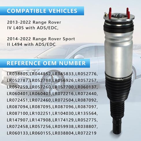 Front Right Shock Absorber with ADS/EDC Compatible with 2013-2022 Land Rover Range Rover L405, Range Rover Sport L494, Replacement for OE LR038801 DPLA3C285 in Saudi Arabia