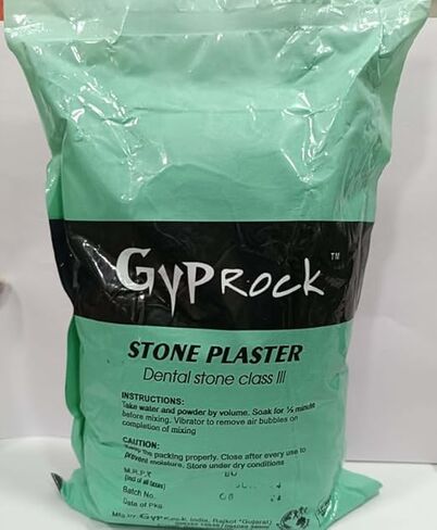 Dental Stone Plaster (Class - 3) 1kg Green Color in Kuwait
