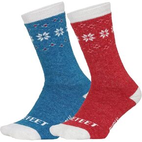 DEFEET Burly Boolie 2-Pack Wool Blend Socks | Heavy-Duty Construction | Thermal Insulation | Everyday Durability | Medium in Saudi Arabia