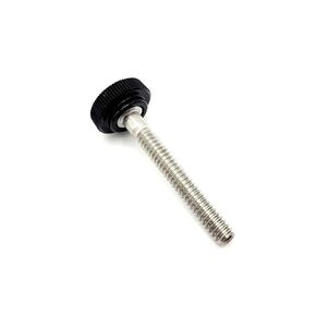 10-24 x 1 1/2" Knurled Thumb Screw Bolts with Black Round Clamping Knob #10 Stainless Steel (Pack Size: 8 Pack) in Saudi Arabia