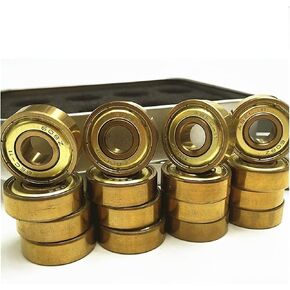 Bearings 16pcs 608zz Gold Bearing Skateboard 8mm Tatinium Inline Skates 608z Scooter Artistic in Saudi Arabia