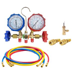 1pc R410a 3 Way AC Diagnostic Manifold Gauge Set for Charging Fits R32 R410a R-404A R-134a Refrigeration Manifold Gauge Air(Set 1) in Saudi Arabia