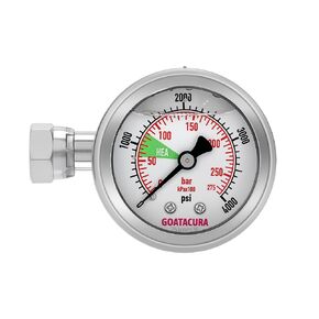 مقياس ضغط الرش HEA 0-4000psi مع تركيب على شكل حرف T، وصلة NPT 1/4 بوصة، متوافق مع بخاخ Titan/Wagner Airless، بديل لـ Titan 0580495/580495 in Kuwait