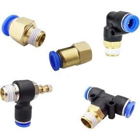 1Pcs PCF Type Air Hose Rapidities Pipe Quick Release Brass Pneumatic Fitting 1/4 M5 Connector(4-M5) in Saudi Arabia