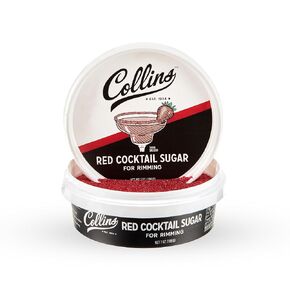 Collins Confetti Sugar, All-Natural Cocktail Rimming Sugar Made with Plant-Based Colors, Non-GMO Drink Garnish for Cocktails and Mocktails, Add Festive Flair to Your Drink Presentation, 4 oz in Saudi Arabia