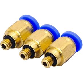 PC4-M5 4mm Straight Through The M5 Pneumatic Tube Fittings Quick Thread Joint 10Pcs in Saudi Arabia