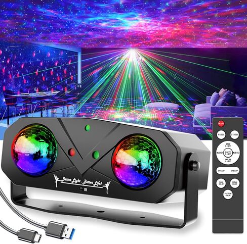 Disco Ball,Party DJ Disco Light Strobe Stage Dance Light Glow Party Sound Activated with Remote Control Rave Ocean Star Projector for Club KTV Christmas Halloween Dancing Parties Holiday Décor in Saudi Arabia