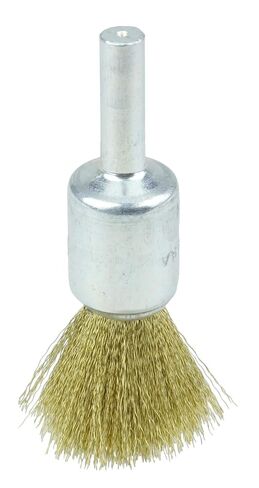 Weiler 10158 1/2" Crimped Wire End Brush, .005" Brass Fill, Made in the USA (Pack of 10) in Kuwait