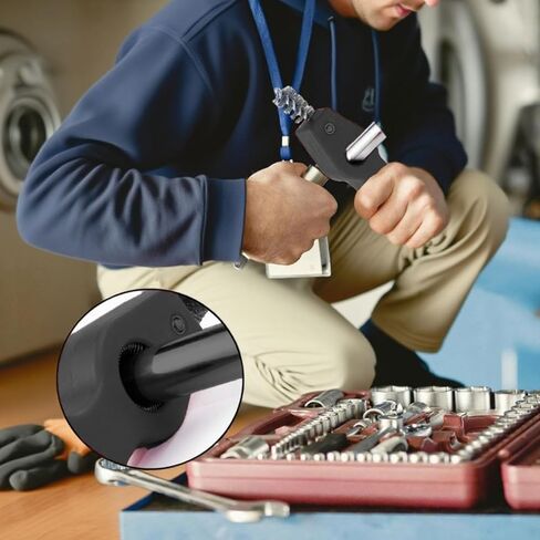 فرشاة أنابيب نحاسية 4 في 1 1/2 بوصة و3/4 بوصة منظف أنابيب نحاسية خيط داخلي وخارجي فرشاة سلك أنابيب نحاسية للنحاس والسباكة واللحام، عبوة من قطعتين (أسود) in Kuwait