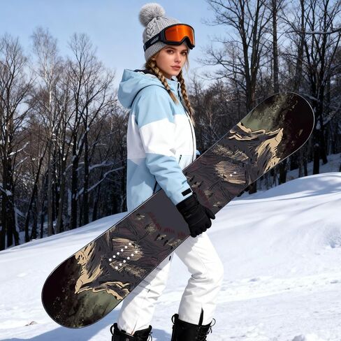 XCMAN Freeride Snowboard Beginner All Mountain، أفضل لوح تزلج هجين لجميع التضاريس، ثنائي الاتجاه، لجميع المستويات ‌Chthonic Mirage in Kuwait