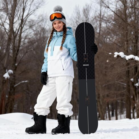 XCMAN Freeride Snowboard Beginner All Mountain، أفضل لوح تزلج هجين لجميع التضاريس، ثنائي الاتجاه، لجميع المستويات ‌الشق الكمي in Kuwait
