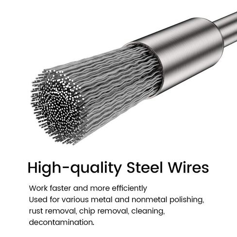 30Pcs Stainless Steel Wire Brushes Wheel Cup Pen Cleaning Brush Set Polishing Attachment Kit for Grinder Rotary Tools 1/8 inch Shank (Cup Pen Cleaning Brush Set) in Kuwait