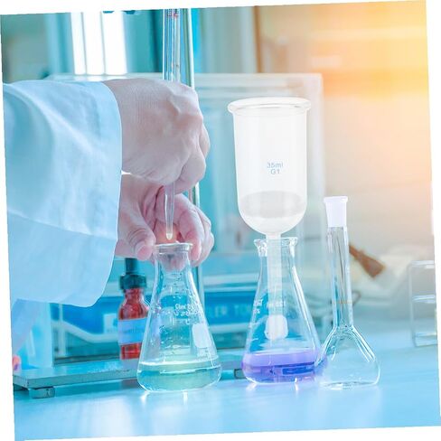 Ipetboom قمع مختبر مركز الرمل الزجاجي المقاوم للأحماض 35 مل قمع تصفية الأواني الزجاجية للتجارب in Kuwait