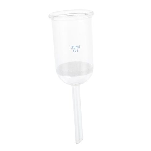 Sand Core Glass Filtering Funnel 35ml Acid-Resistant Laboratory Funnel for Chemical Experiments in Kuwait