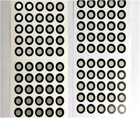 Inside 6 Outside 10mm 1000 Points 3D Scanning Markers/Dots/Stickers Hand-held 3D Scanner Reflects The Tart Point for Complex Details(Regular Tenacity) in Kuwait