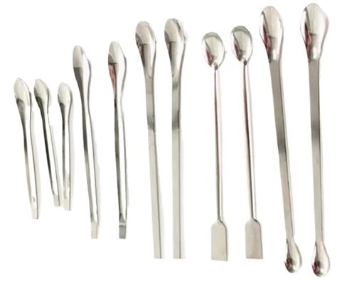 5pcs Lab Stainless Steel Medicine Spoon,Single-End Double-End Shovel-Spoon Sampling Scoop 16/18/20/22/25/30cm(Double-End 22cm) in Kuwait