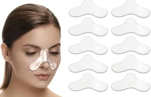 Soft Gel Nose Bridge Comfort Pads (10-Pack) – Adhesive Skin Cushioning Pads for Comfortable Fit, Soft Pressure Relief Interface, Universal Fit for Face Masks and Wearables in Kuwait