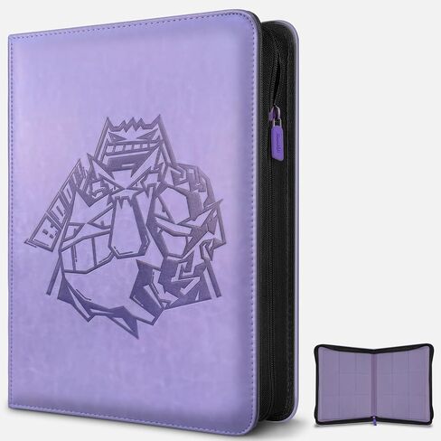 Trading Card Binder, 9 Pocket 540 Cards Trading Cards Games Collection Holder Book Folder with Side-Loading Sleeves (Black) in Kuwait