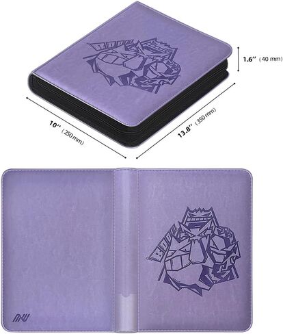 Trading Card Binder, 9 Pocket 540 Cards Trading Cards Games Collection Holder Book Folder with Side-Loading Sleeves (Black) in Kuwait