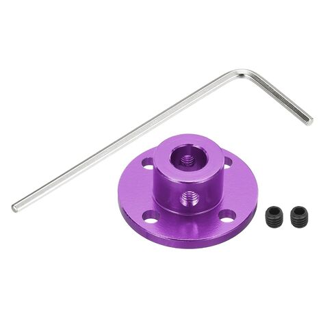 MECCANIXITY 2pcs 8mm Bore Rigid Gold Flange Coupling Connector Aluminum Motor Bearing Shaft Mounting Hub with Wrench for DIY RC Model Motors in Kuwait
