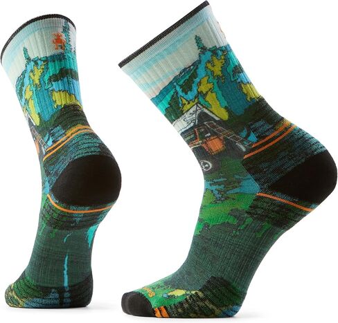 Smartwool Men's Hike Targeted Cushion Trail Trekker Print Crew Socks in Kuwait