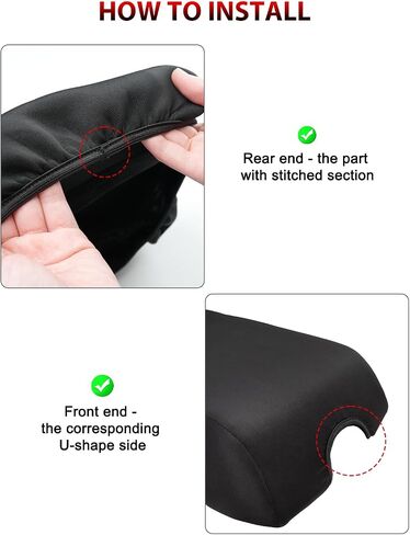 غطاء ذراع CBH Center Center Cover for F150 2015-2020 ، F250 F350 F450 F550 2017-2022 ، Ford Expedition 2018-2024 ، Polyester Protector ، Black (Console Console Seat فقط) in Kuwait