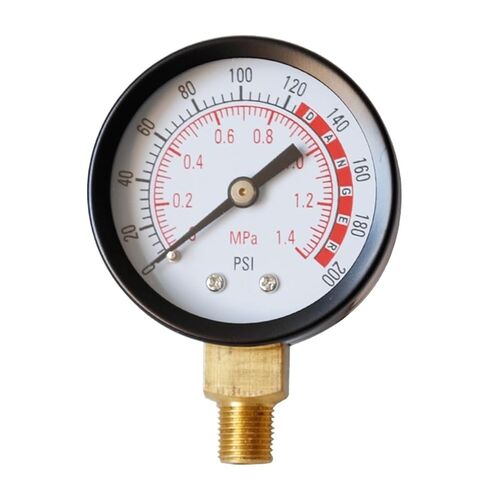 0-200 Psi 0-1.4mpa Npt Compact Steel Pressure Gauge Clear Reading for Air Water Oil Gas Fluids Pressure Gauge in Saudi Arabia