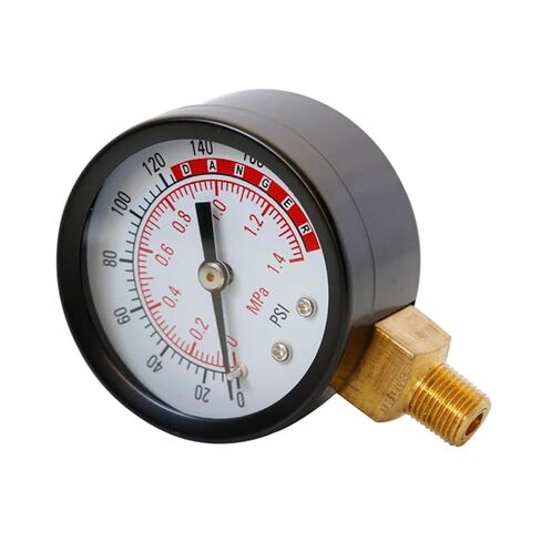 0-200 Psi 0-1.4mpa Npt Compact Steel Pressure Gauge Clear Reading for Air Water Oil Gas Fluids Pressure Gauge in Saudi Arabia